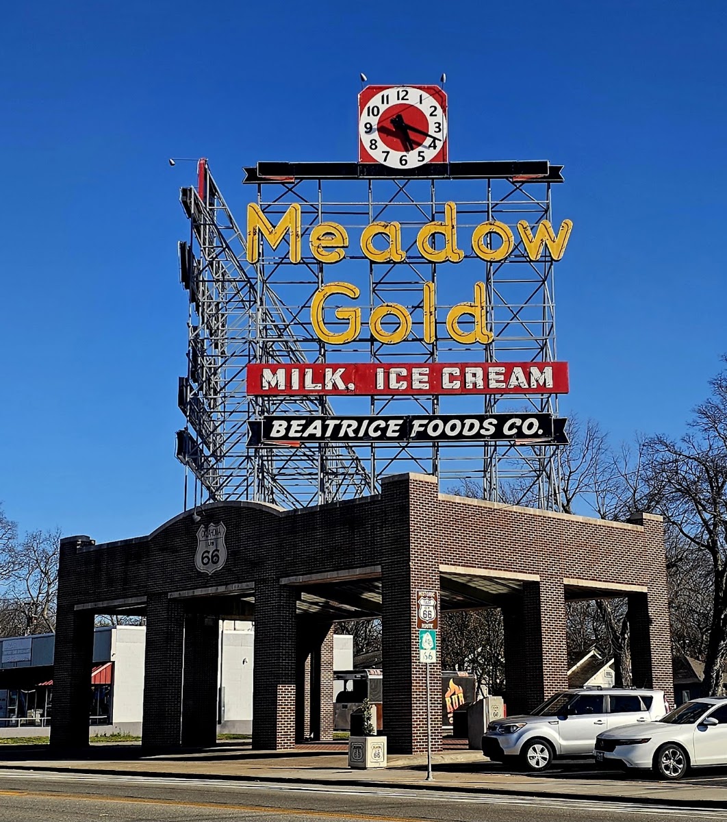 Meadow Gold Sign