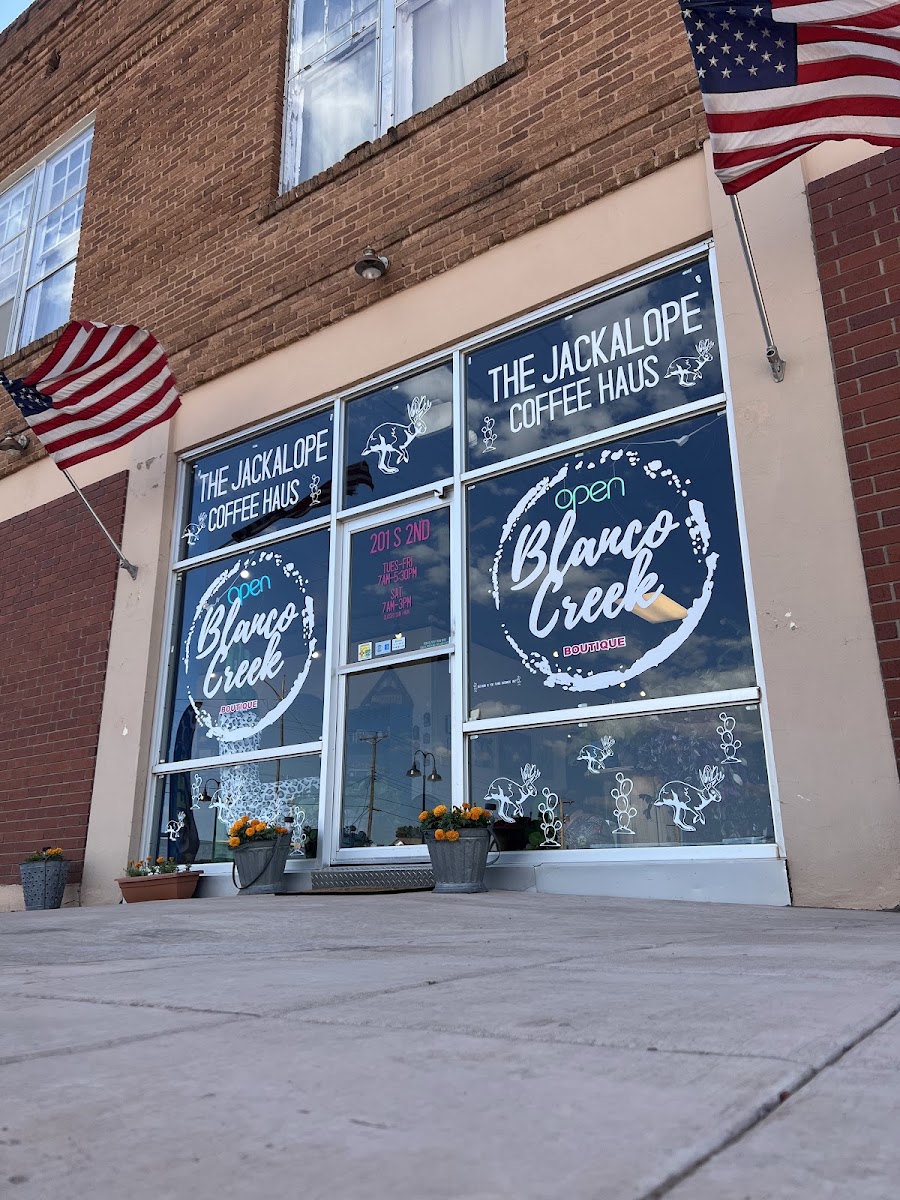 The Jackalope Coffee Haus & Smoothie Bar (inside Blanco Creek Boutique)