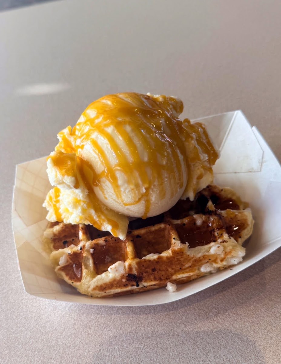 Cream Over Waffles